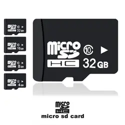 TF карта OEM бренд Черный Micro SD карта высокого качества ГБ 4 ГБ 8 Гб класс 6 16 ГБ 32 Гб класс 10 64 ГБ Гб microsd карта памяти с адаптером