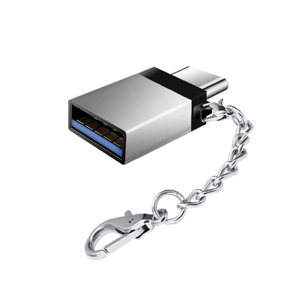 USB3.0 type C OTG адаптер с цепочкой для планшета samsung S10 S9 S8 huawei Xiaomi мобильных телефонов MacBook Pro U Disk Adapter