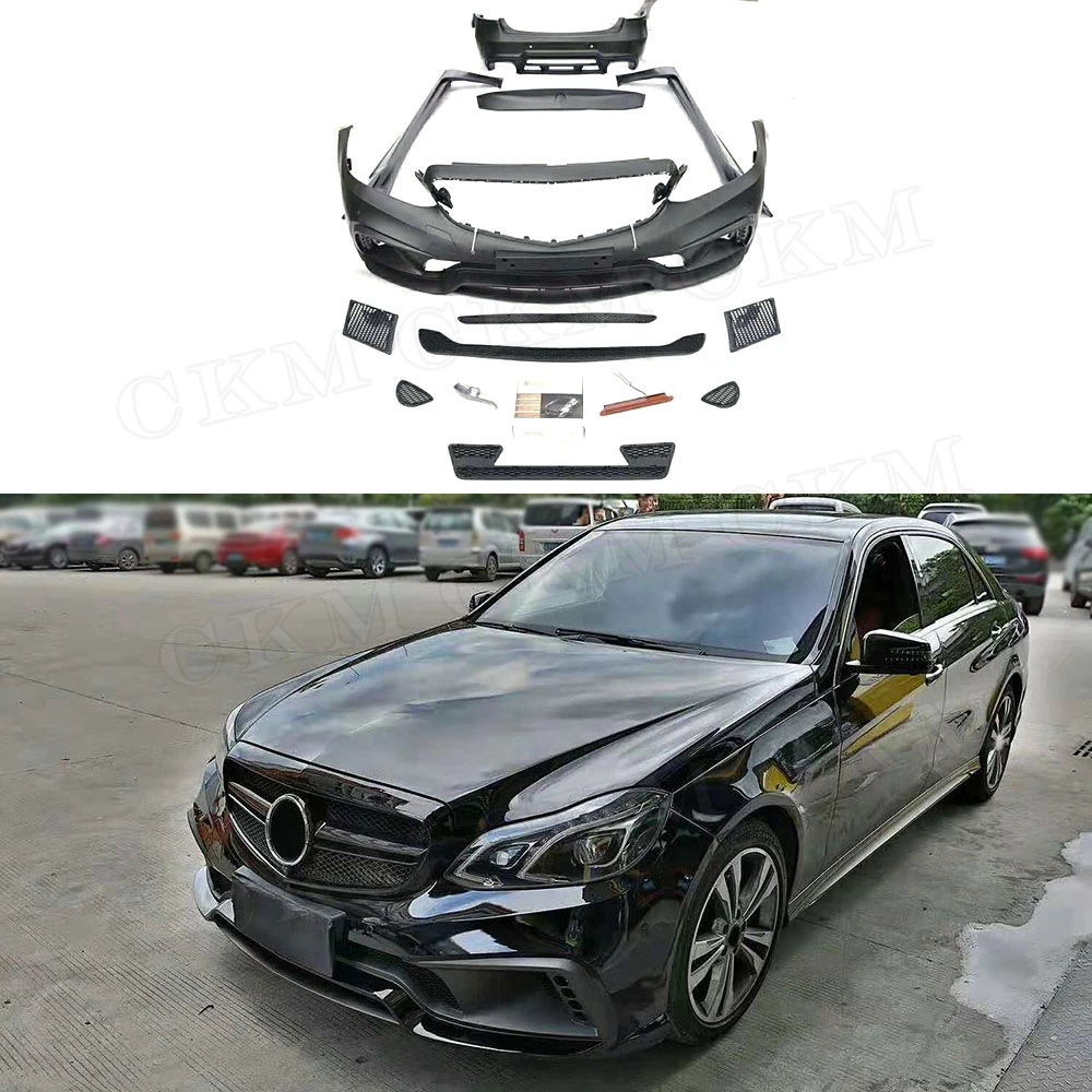 Pp 素材車スタイリングワイドボディキットフロントリアバンパー用メルセデスベンツ E クラス Wd スタイル Bumpers Aliexpress