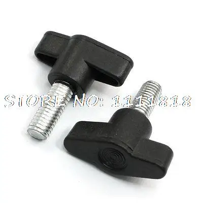 

8mm x 20mm Thread Screw on Type Clamping T Shape Handle Knob x 2