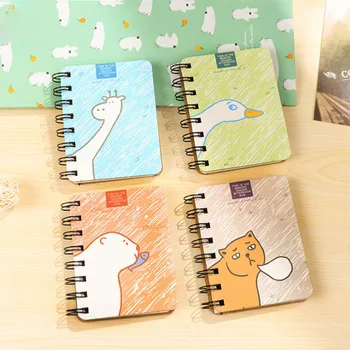 

Kawaii Stationery Rollover Portable Coil Notebook Notebook With Mini Creative Pocket Notepad Diary Office Study Supplies Book