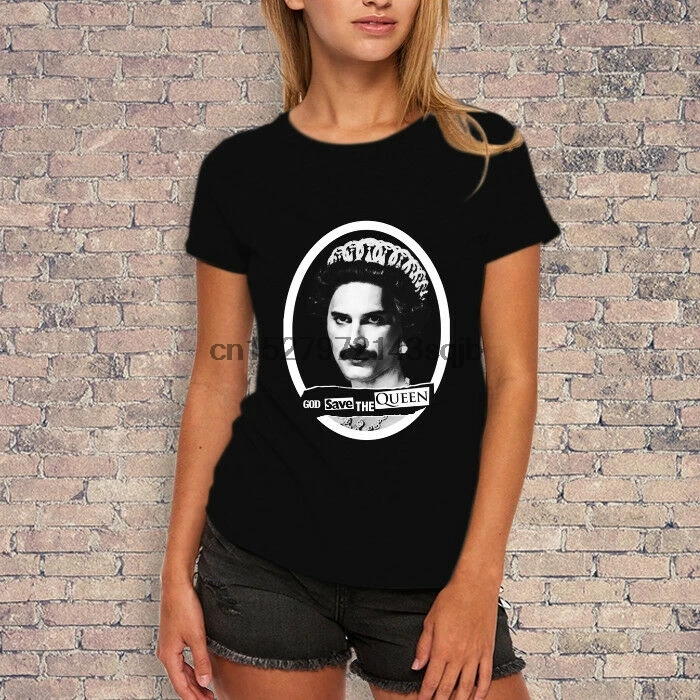 

God Save The Queen Freddie Mercury T-shirt Womens Style