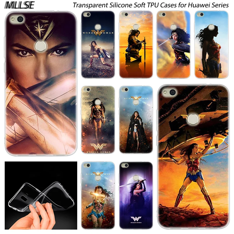 

Wonder Woman Movie Soft Silicone Case for Huawei NOVA 3 3i 4 Honor 7A Pro 7C 7S 6X 7X 8X 8 9 10 Lite Play View 20 Fashion Cover