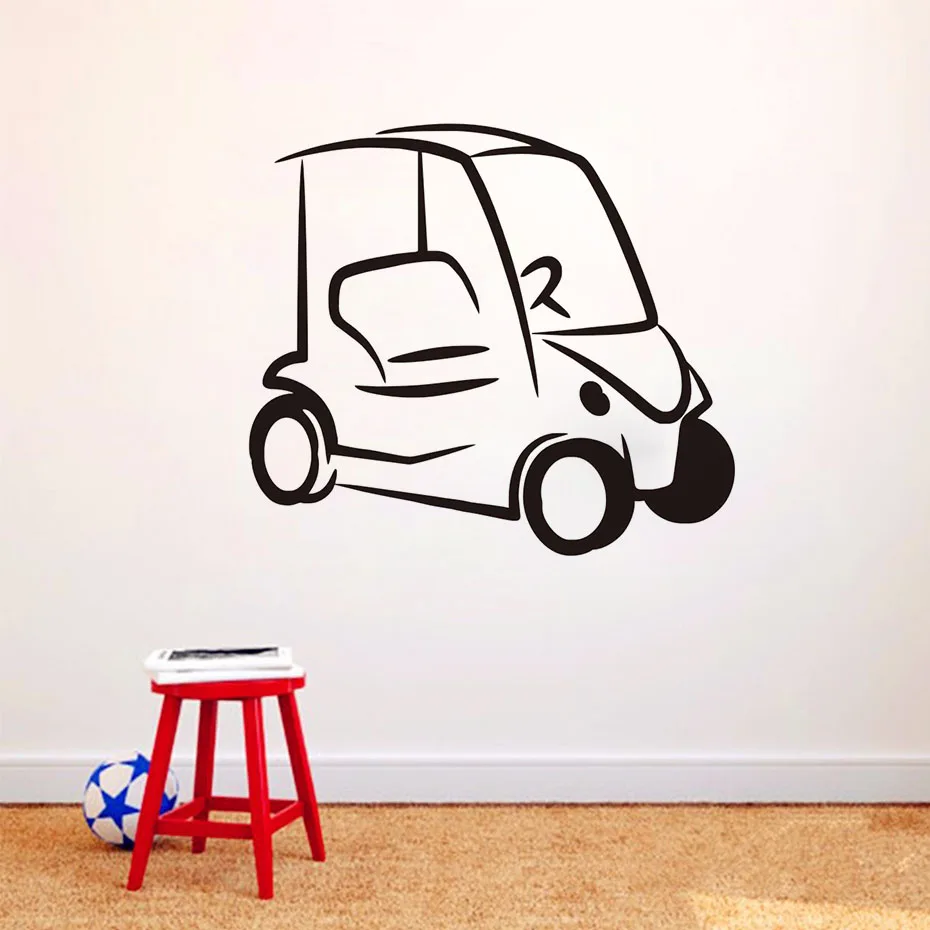 Sederhana Desain Mobil Stiker Mobil Lucu Kartun Decals Dinding Untuk