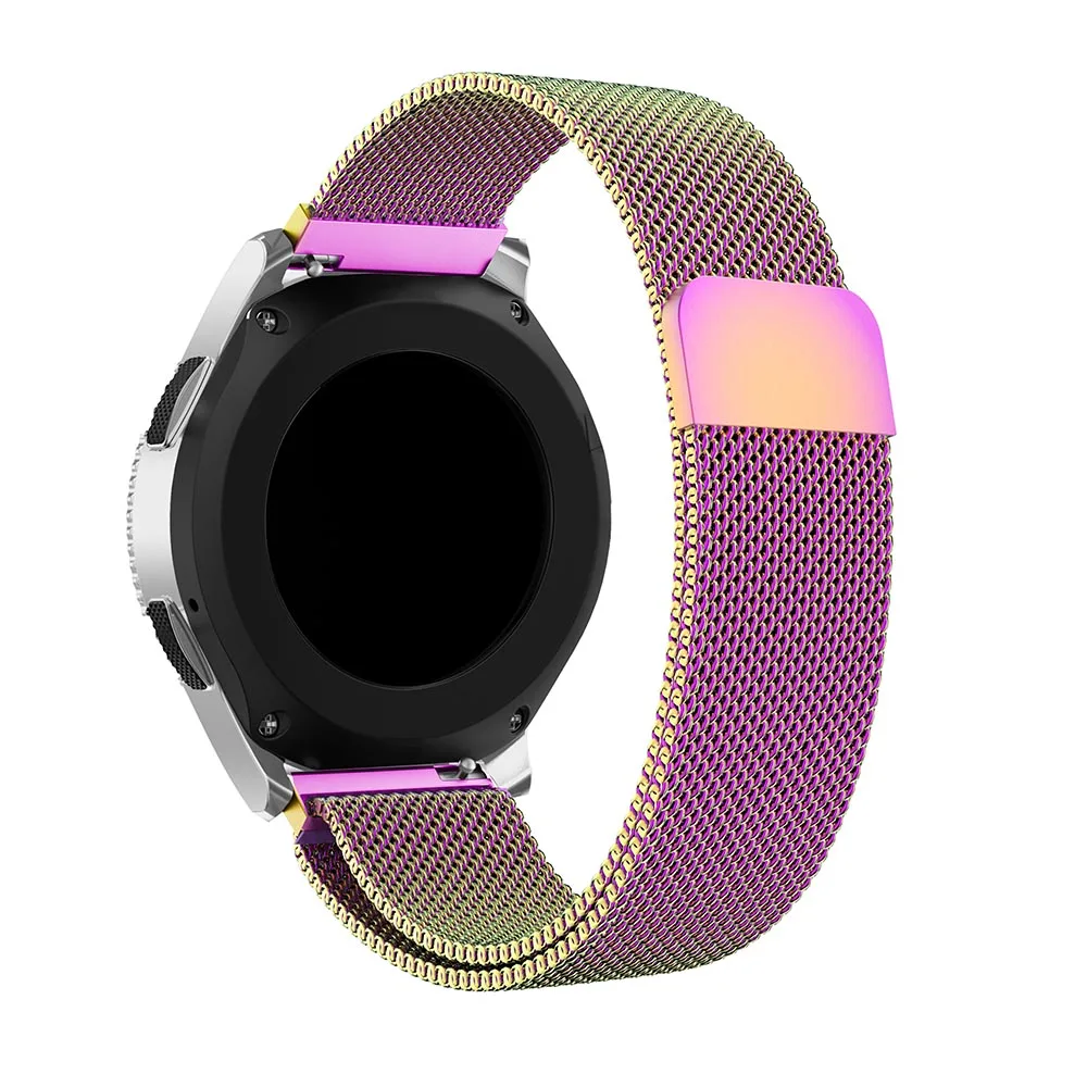 

20mm 22mm Milanese Loop Magnetic Straps Bracelet for Samsung Gear S3 Classic Frontier S2 Galaxy Watch 42mm 46mm Huami Amazfit