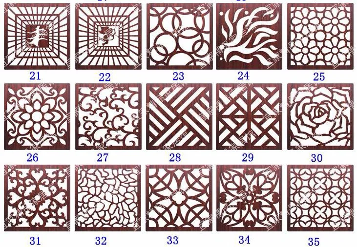 Chinês Tela Cut Off Escritório Partição Cortina Decorativa