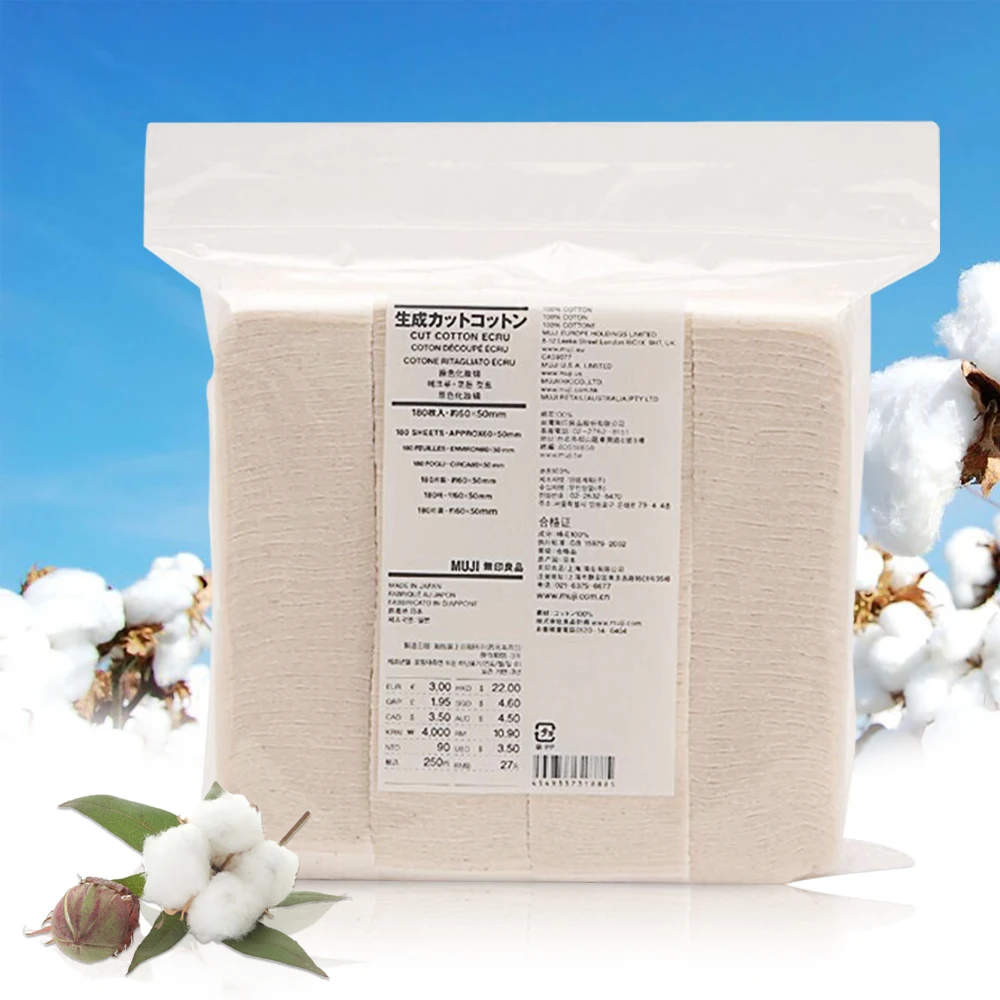 Оригинальный японский органический хлопок MUJI 180 шт. электронные сигареты с