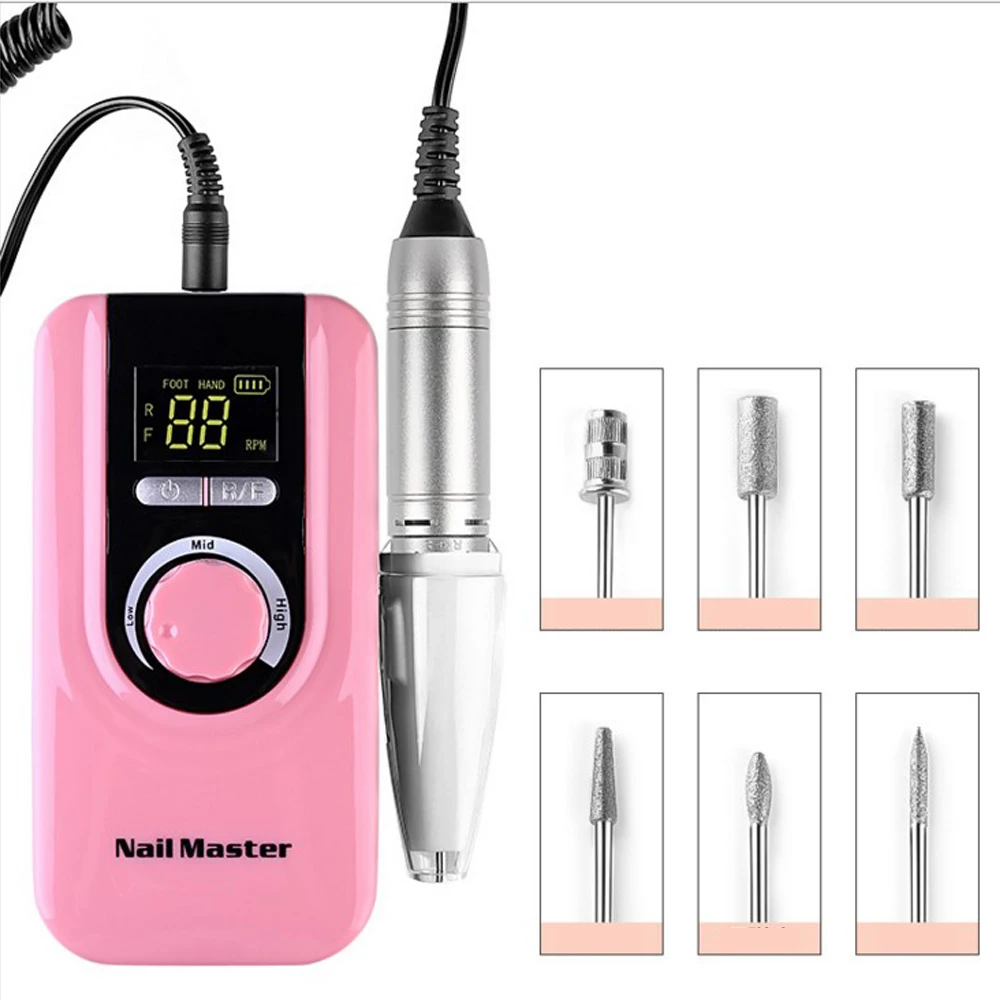 Ferramenta da Arte do Unha 35000 de Alta Conjunto Completo Manicure Elétrica Electricpolisher Portátil Interface Usb Velocidade-eficiência