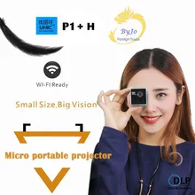 Original UNIC P1+H Plus Wireless Mobile Projector Support Miracast DLNA Pocket Proyector Home Movie Projector DLP Beamer Battery