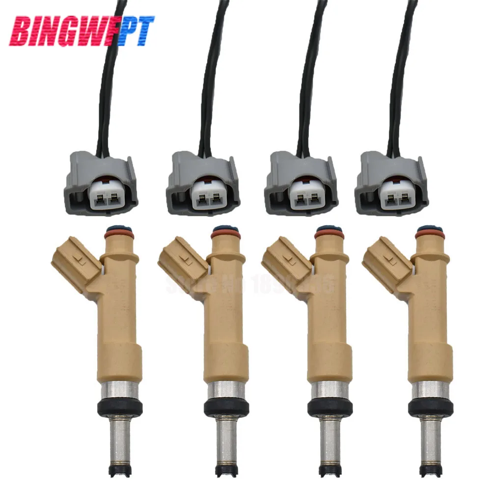 4 шт./лот 100% оригинал 23250-0T010 23209-0T010 Топливные форсунки + провода для Toyota Corolla Auris/Vios