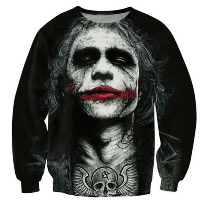 Creative Design 3D Print Hoodies Men Zoombie Sweatshirt Pullover