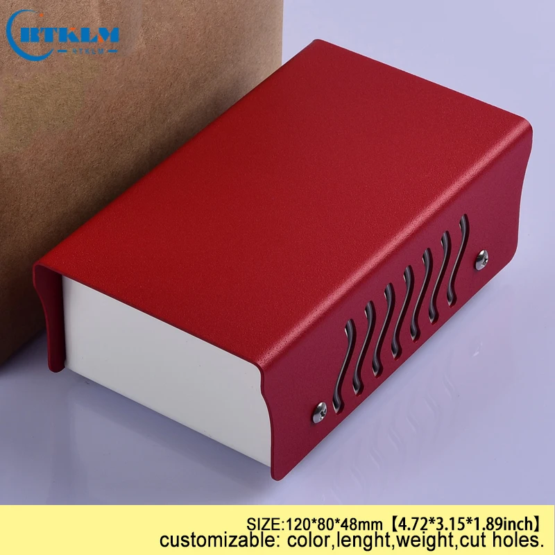 

Iron electric box diy power distribution box iron junction box DIY instrument iron enclosre 120*80*48mm