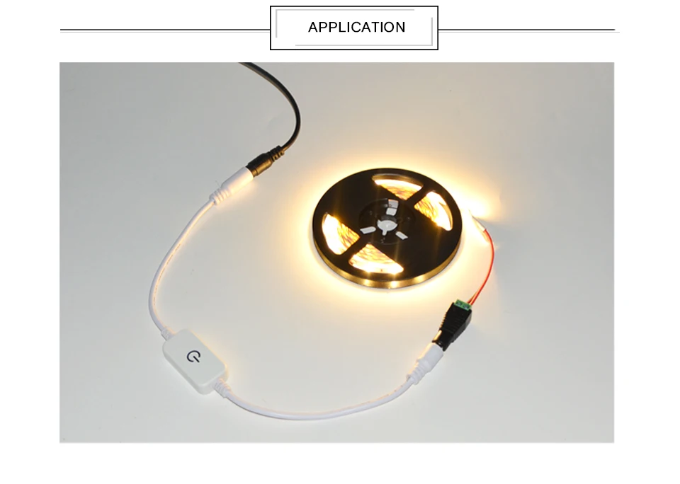 Сенсорный переключатель с регулируемой яркостью, сенсорный переключатель, контроллер, разъем постоянного тока, подходит для светодиодной ленты, светильник, 12 В, для кухни, для внутреннего освещения