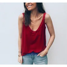 Loose Summer Top V Neck Spaghetti Strap Sexy Top Lace Insert Womens Clothing dot mesh v neck lace insert peplum top