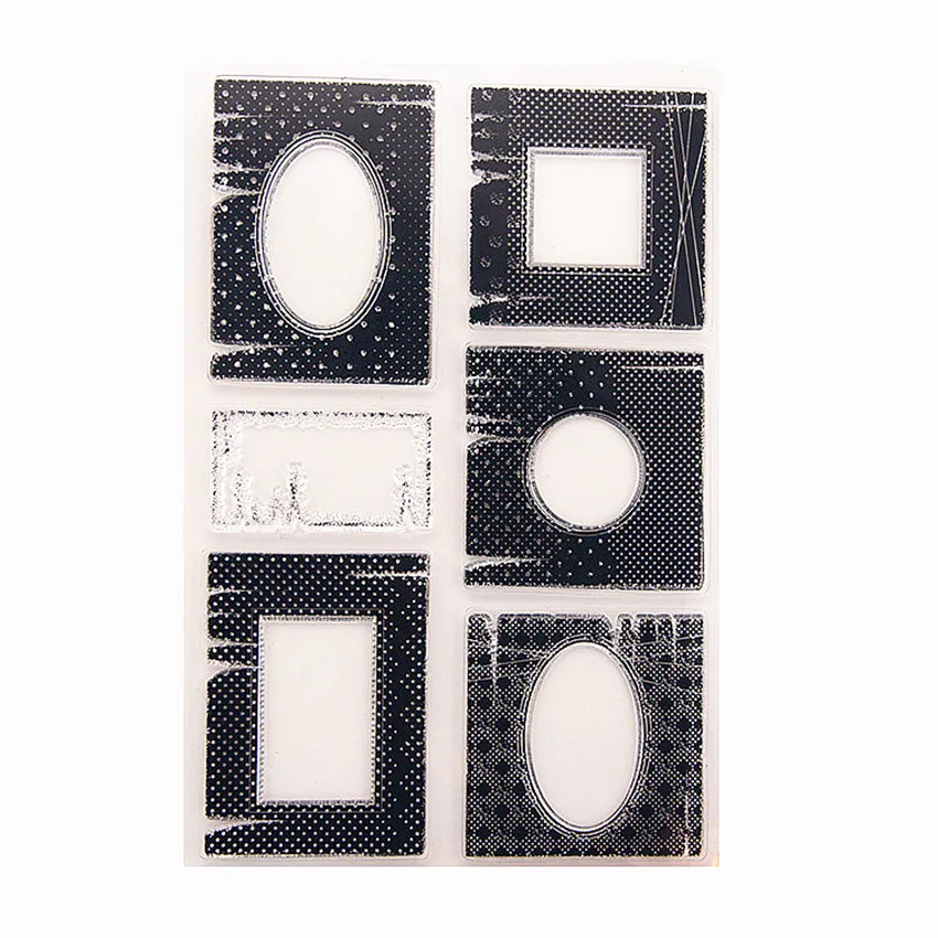 

PANFELOU Empty mirror Transparent Clear Silicone Stamp/Seal DIY scrapbooking/photo album Decorative clear stamp sheets