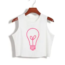 Летний женский укороченный топ-светильник с розовым принтом 90 s, сексуальная тонкая рубашка для майки, хипстерский жилет, черный, белый, Прямая поставка, ZT-16