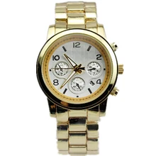 2016 Hot Sale relogio feminino Silver and Gold Plated Classic Round Ladies Boyfriend font b Watch
