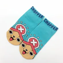 Аниме одна деталь печатных носки Чоппер harajuku милые модные счастливые мультфильм женские хлопковые носки удобные дышащие calcetines mujer