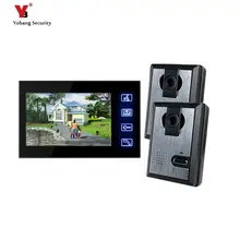Yobang Security Freeship 7 inch Door Monitor Door Intercom Peehole Night Vision Door bell Camera Video intercom Door Phone