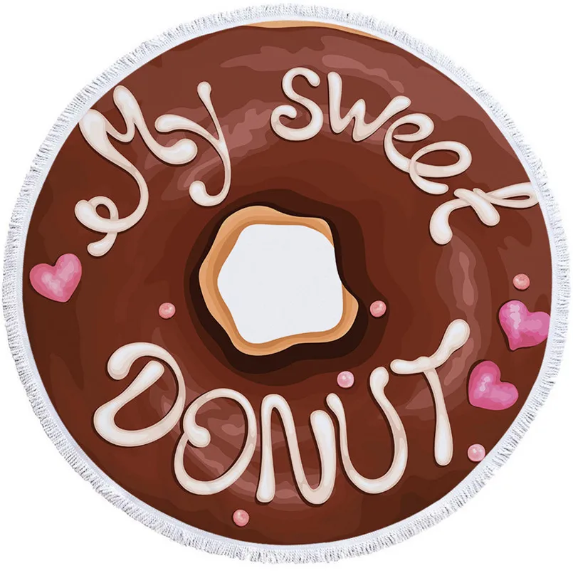 

Can't Control Like Delicious Donut Pattern Beach Towels For Adults Pool Home Shower Towel Blanket Table Cloth Yoga Mat 40MY09