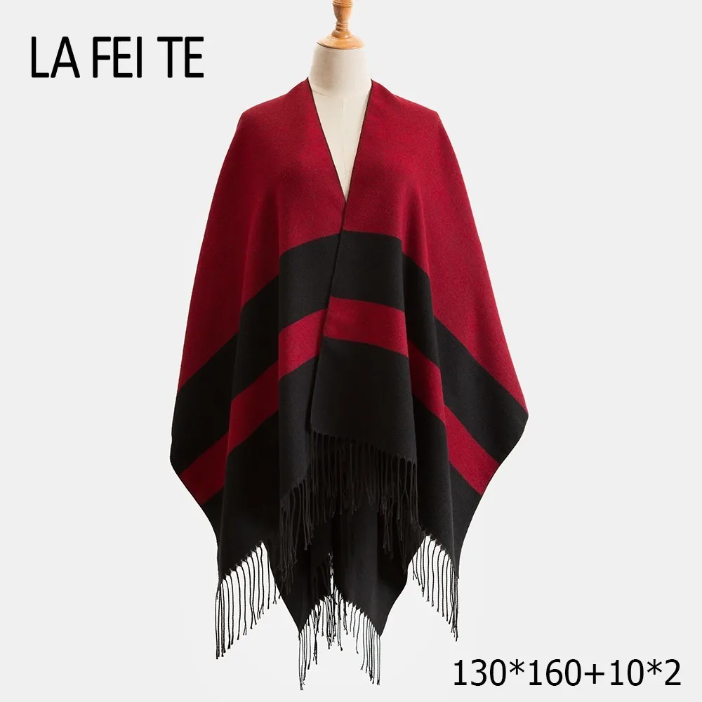 

Cashmere blanket scarf women poncho winter wool Stoles pashmina shawl female Long Cotton winter poncho for women scarf warm