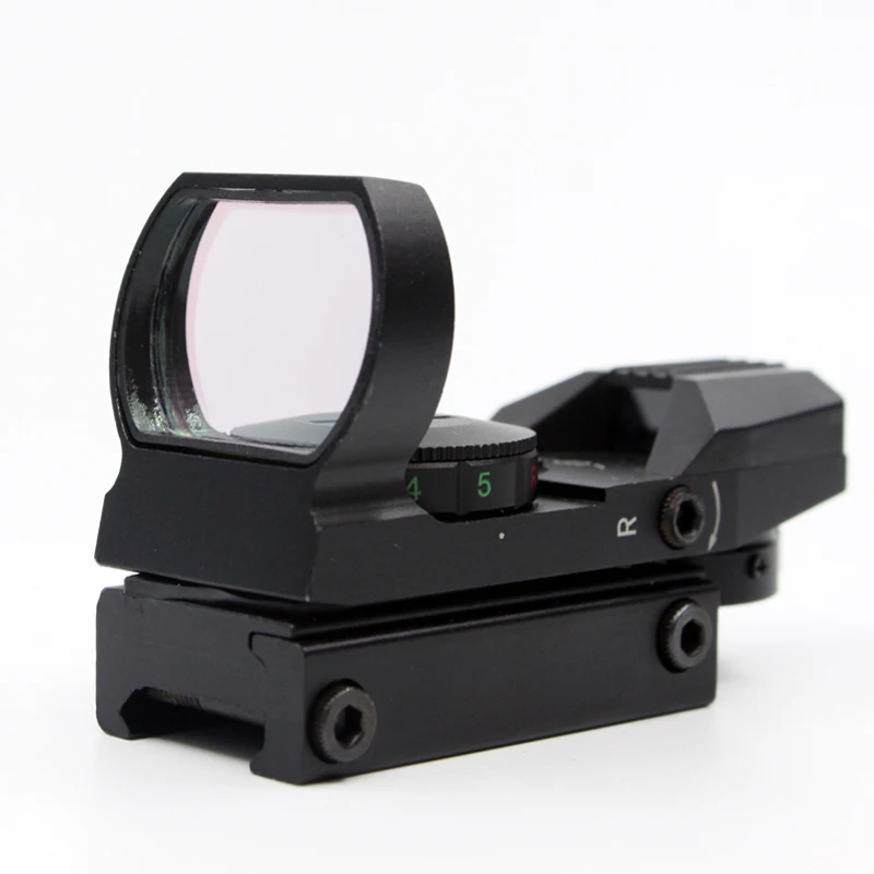 Huntin 20 мм Ferroviaire Lunette Chasse Optique holographhique Chaude Red Dot Sight Reflex 4 Tactique Fusil de Hot SalRed | Спорт и