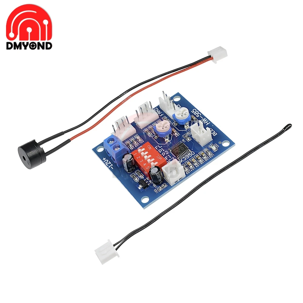 

NTC 3950 Thermistor PWM Temperature Probe DC 12V 5A Speed Controller Board Control Module Buzzer CPU Fan High-Temp Alarm 50k