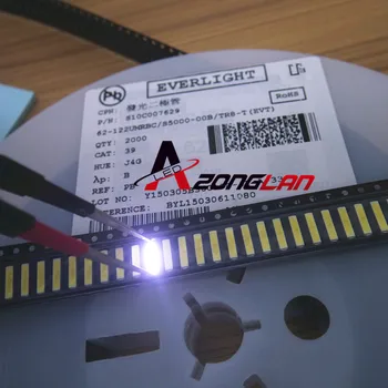 

For LED LCD Backlight TV Application LED Backlight 0.5W 3V 8520 Cool white TV Application EVERLIGHT 62-122UMRIC 150MA 1000PCS