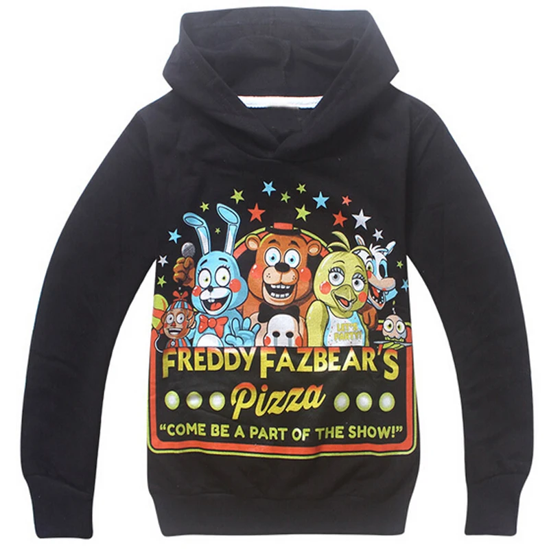 Лидер продаж, верхняя одежда для мальчиков, толстовки с капюшоном Five Nights at Freddy's FNaF, детские толстовки для мальчиков, Детская куртка топы с рисунками, костюм
