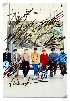 

signed S.J Super Junior autographed group photo PLAY 6 inches freeshipping 112017A