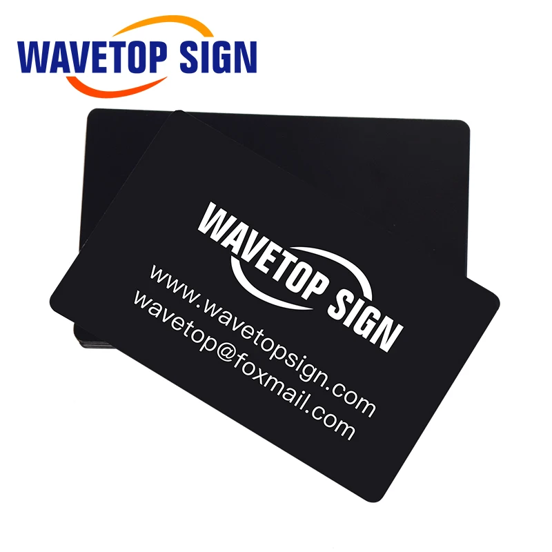 WaveTopSign 100 шт./лот визитные карточки многоцветные алюминиевый сплав металлический