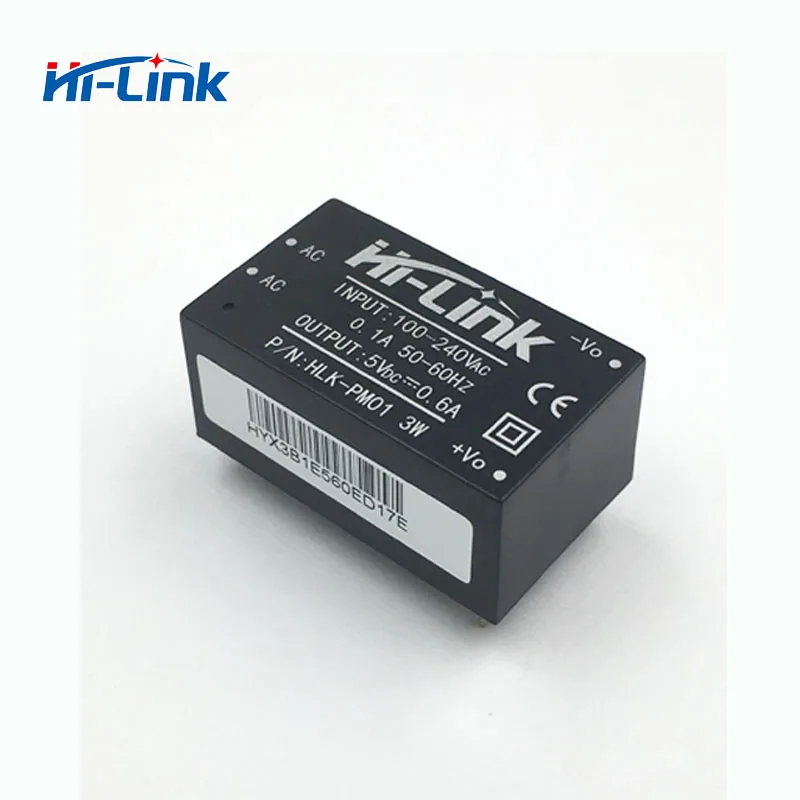 10 шт./партия AC-DC 220V 5V питания мини аккамуляторные банки, изолированный модуль, модуль источника питания с HLK-PM01