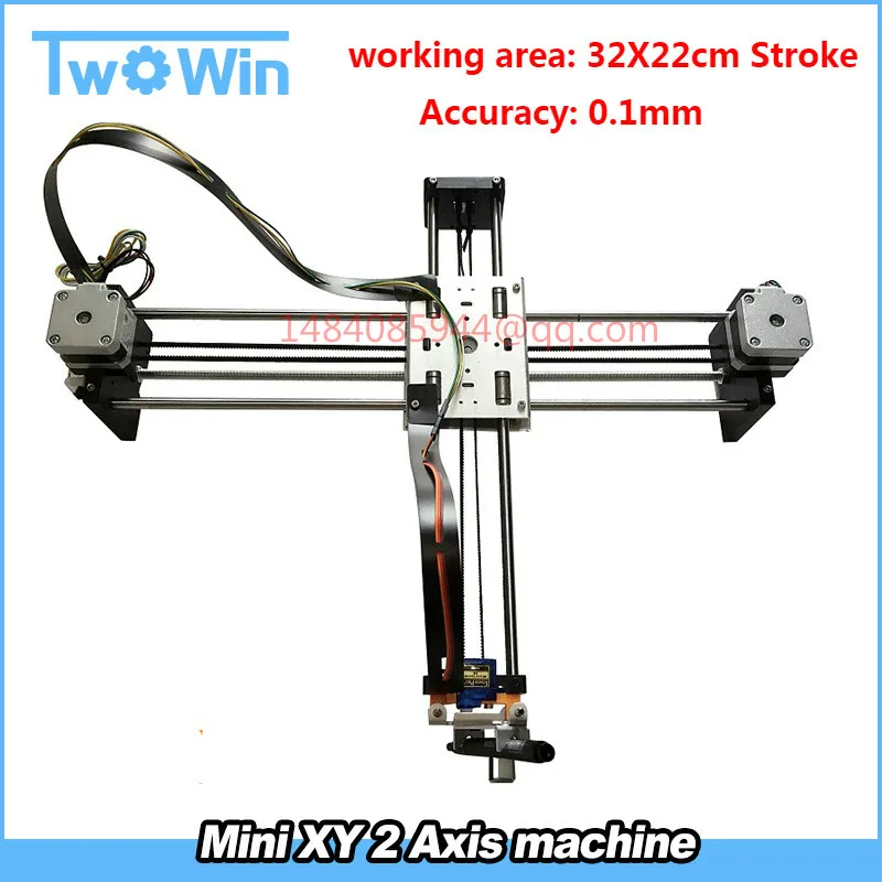 

DIY Smart Writing Drawing Robot Mini XY 2 Axis CNC Pen Plotter Machine Advanced Toy Stepper Motor Drive 32X22cm Stroke
