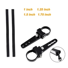 Special Price ECAHAYAKU 1/1.25/1.75 inch Motorcycle Chrome Driving Passing Fog Light Headlight Bracket Relocation Fork Mounts For Harley Honda Special Price ECAHAYAKU 1/1.25/1.75 inch Motorcycle Chrome Driving Passing Fog Light Headlight Bracket Relocation Fork Mounts For Harley Honda