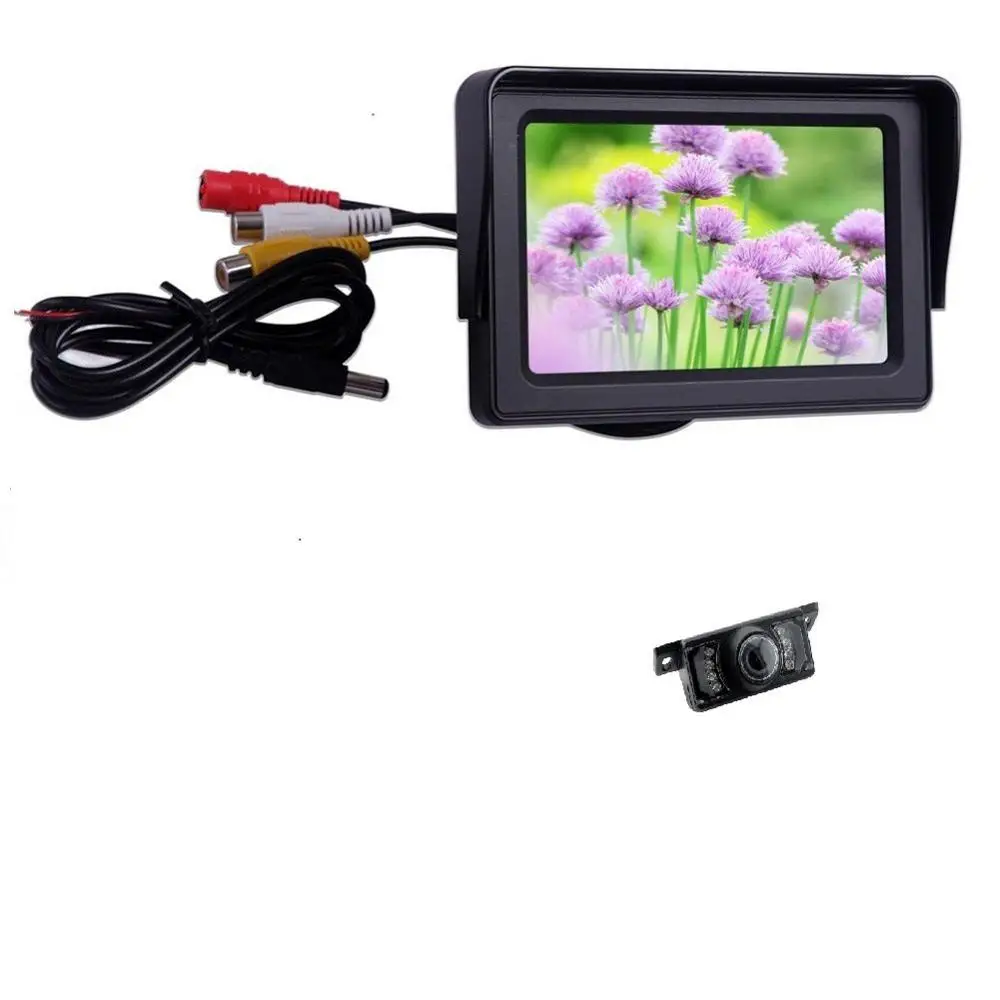 4 3 дюймовый HD цветной дисплей TFT LCD антибликовый автомобильный монитор экран с