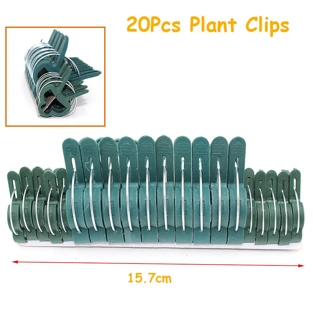 

20PCS Mesh Bag Plastic Znic Toggle Clamps For Woodworking Spring Clip Photo Studio Plant Clamp Garden Ease SX023