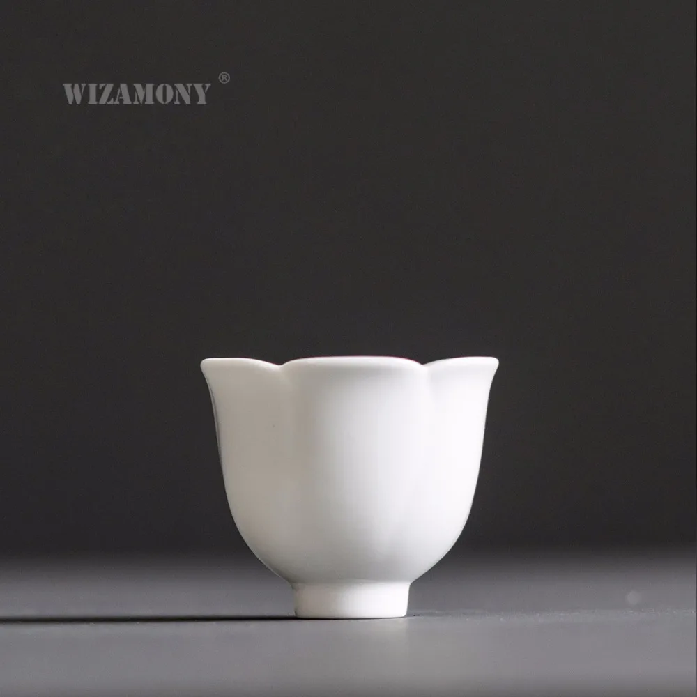 WIZAMONY посуда для напитков чайная чашка чайный сервиз Белый Керамический Китайский кунг-фу Celadon цветок чайная чашка из фарфора Celadon шляпа чаша