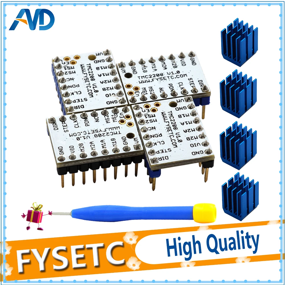 3d Printer Parts e Accessories v1.0 módulo stepstick stepper motor Quantidade : 5pcs/lote Tmc2208