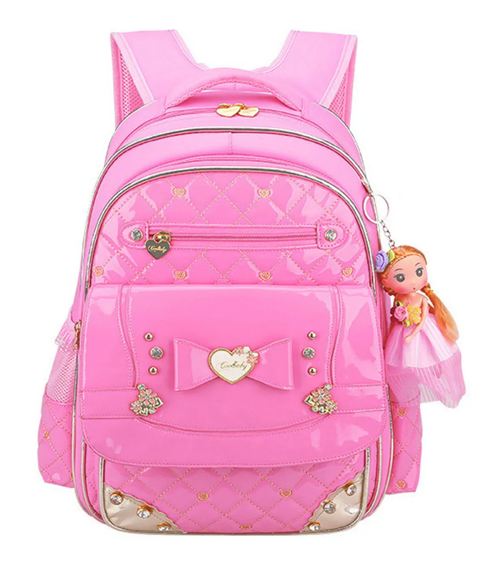 Cute Princess Schoolbag Waterproof Children School Bags for Girls