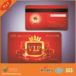 Высокое качество высокое-co магнитная полоса панель ПВХ VIP карта с фирменной панелью