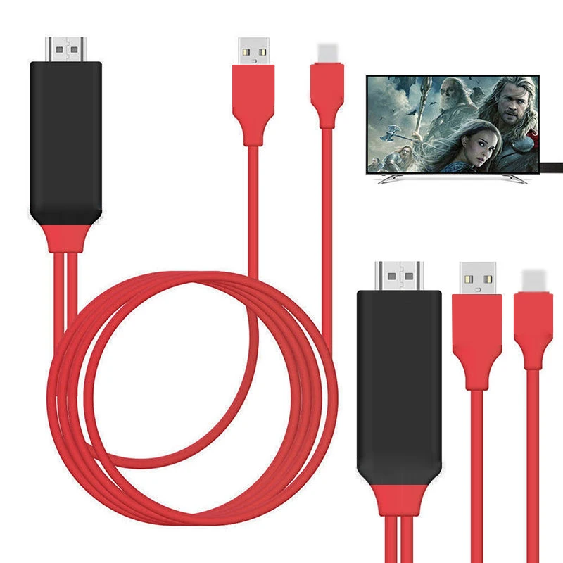 

HDTV TV Digital AV Adapter 8 Pin to HDMI Cable USB HDMI 1080P Smart Converter Cable for Apple tv For iPhone X 8 7 Digital Cable