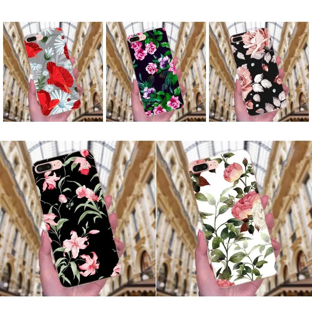 Винтажный китайский цветок розы для Sony Xperia Z Z1 Z2 Z3 Z4 Z5 compact Mini M2 M4 M5 T3 E3 E5 XA XA1 XZ