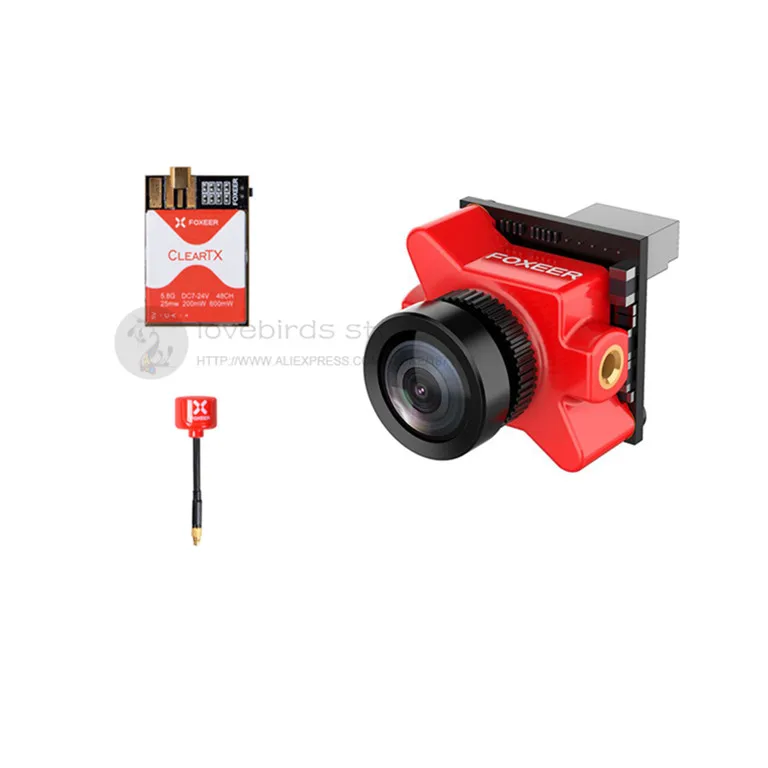 

Foxeer FPV combos Predatorda micro V2 camera + ClearTX 2 5.8G 48-CH VTX + Lollipop 2 antenna MMCX for DIY FPV mini racing drone