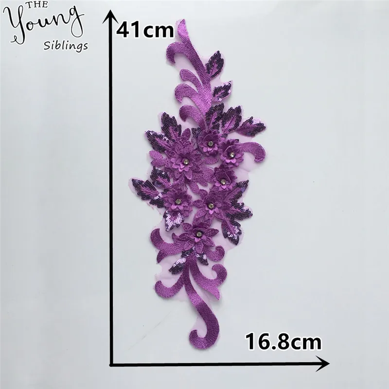 High quality 3D Flower Lace Collar DIY Embroidery Applique Neckline Sewing Fabric Decorative Clothing Accessories Scrapbooking - Цвет: YL1759
