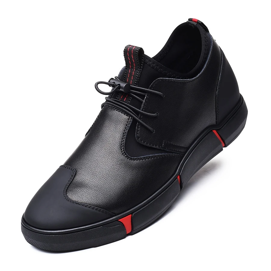 

New Plus Size Men Shoes Fashion Lace Up Casual Shoes Split Leather Summer Man Shoes Low Black Flat Shoes Loafers DA0192