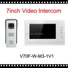 Envío Libre 7 “Video 700TVL Sistema de Cámara Cámara de Vídeo Teléfono de Puerta de Intercomunicación Del Timbre de Seguridad Para el Hogar Sistema V70F-M3