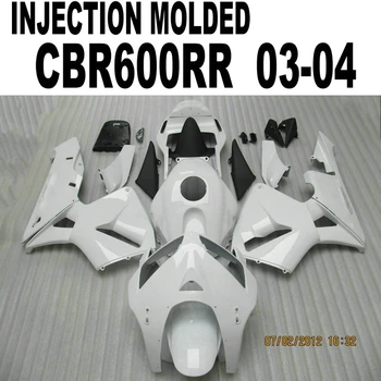 

Abs Fairings For Honda CBR 600 2003 2004 cbr600 04 03 ( White glossy ) Fairing kit EMS free l77