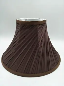 

E27 Art Deco lamp shade for table lamp Horn shape coffee color fabric lampshade modern style lamp cover for desk lamp