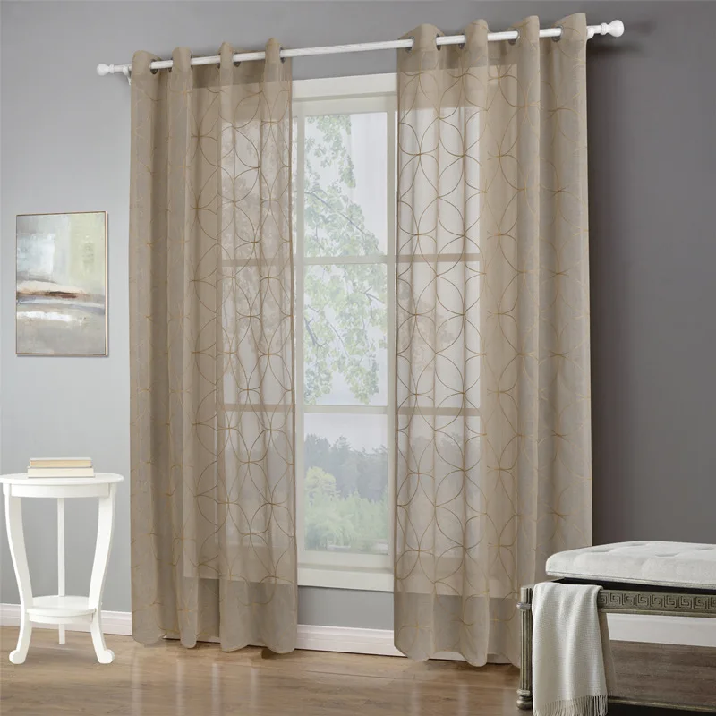 White Voile ready made curtains