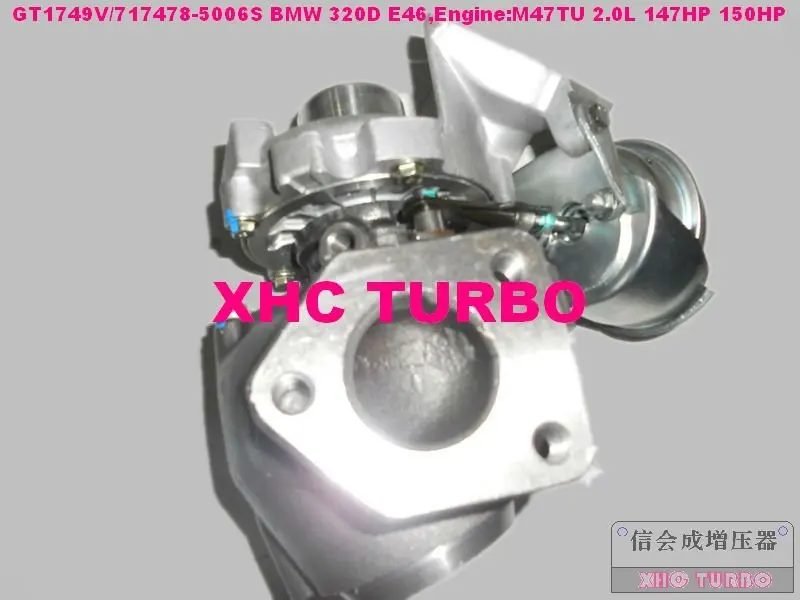 GT1749V/717478 750431 турбо Турбокомпрессор Для BMW 120D 320D E46 520D, X3 M47TU 2.0L 147HP 150HP